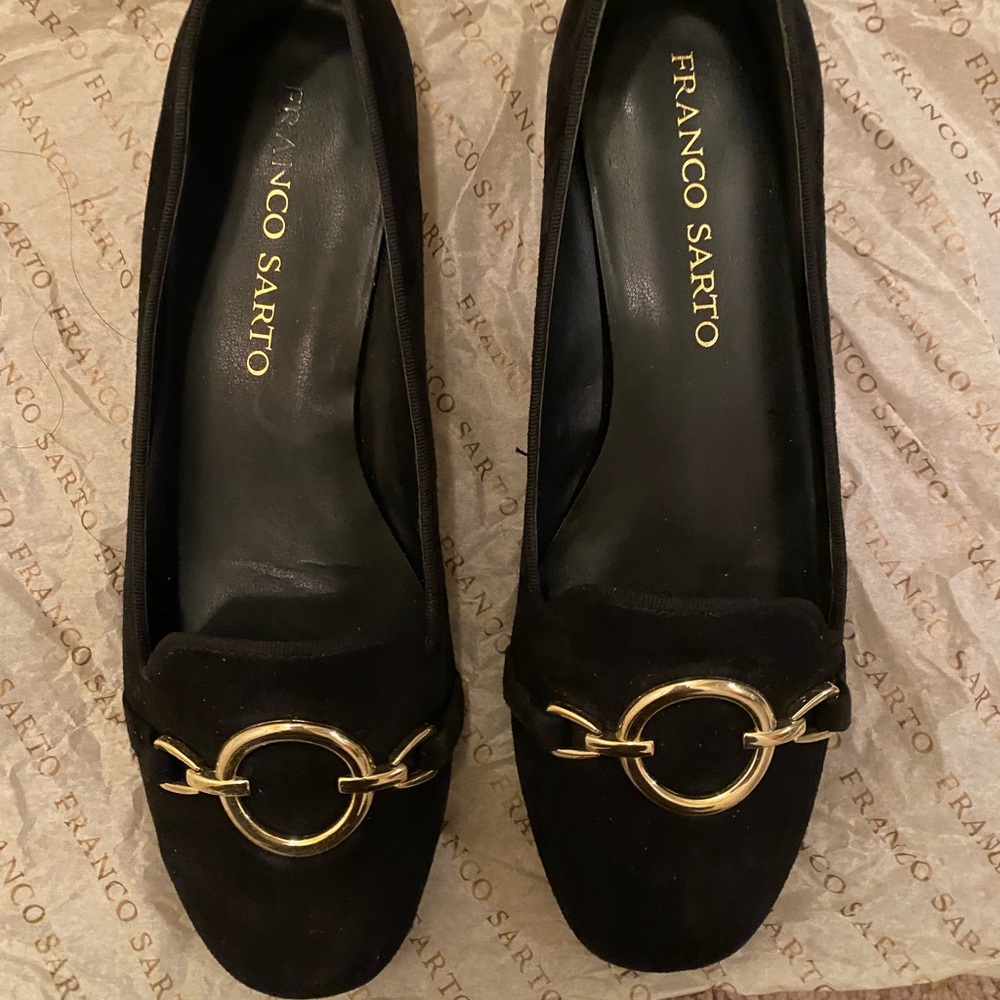 Franco Sarto black loafers  US 6 NWOT